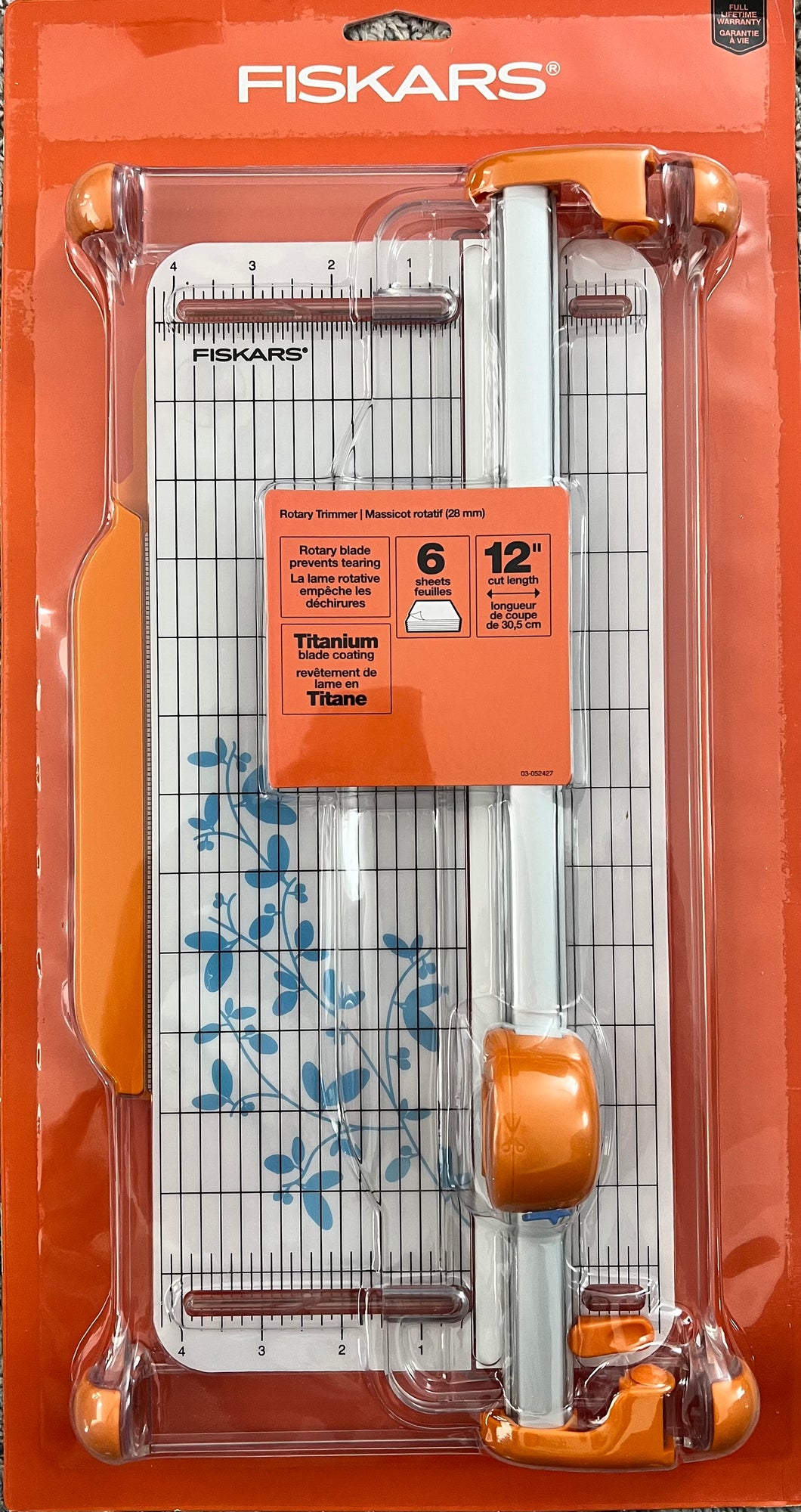 Fiskars Portable Rotary Paper Trimmer 12”
