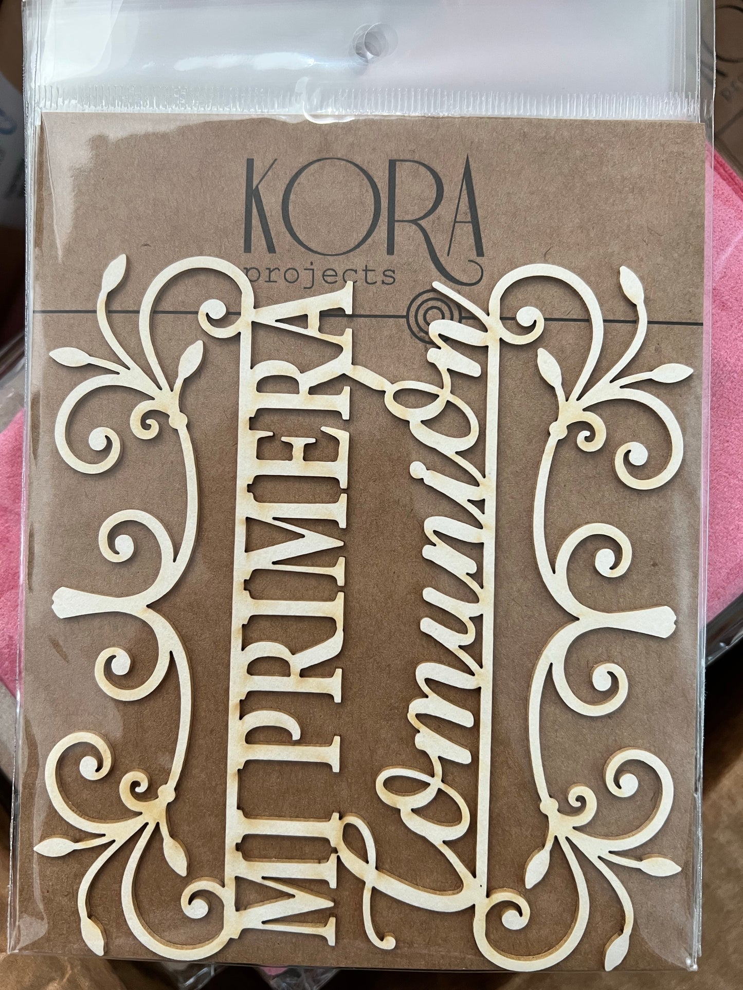 Chipboard Mi Primera Comunión (Entre Bordes)