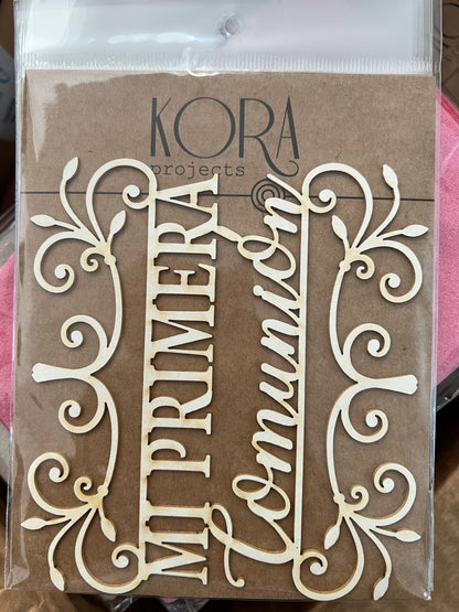 Chipboard Mi Primera Comunión (Entre Bordes)