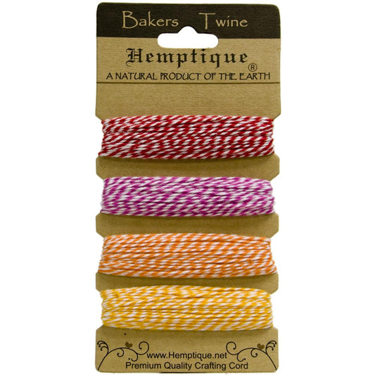 Hemptique Cotton Baker’s Twine 2-Ply 120’ - Candy Lane