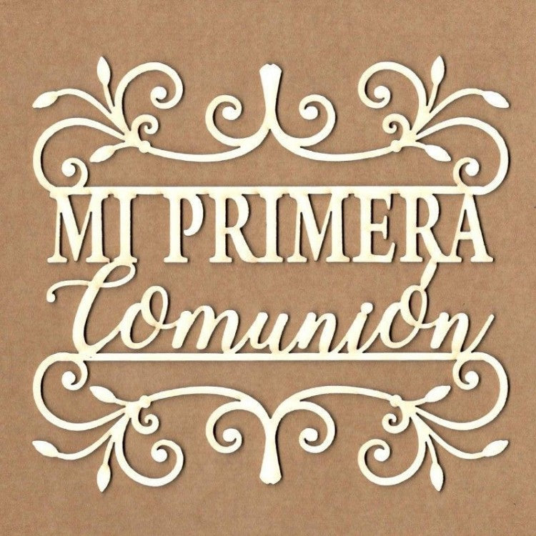 Chipboard Mi Primera Comunión (Entre Bordes)