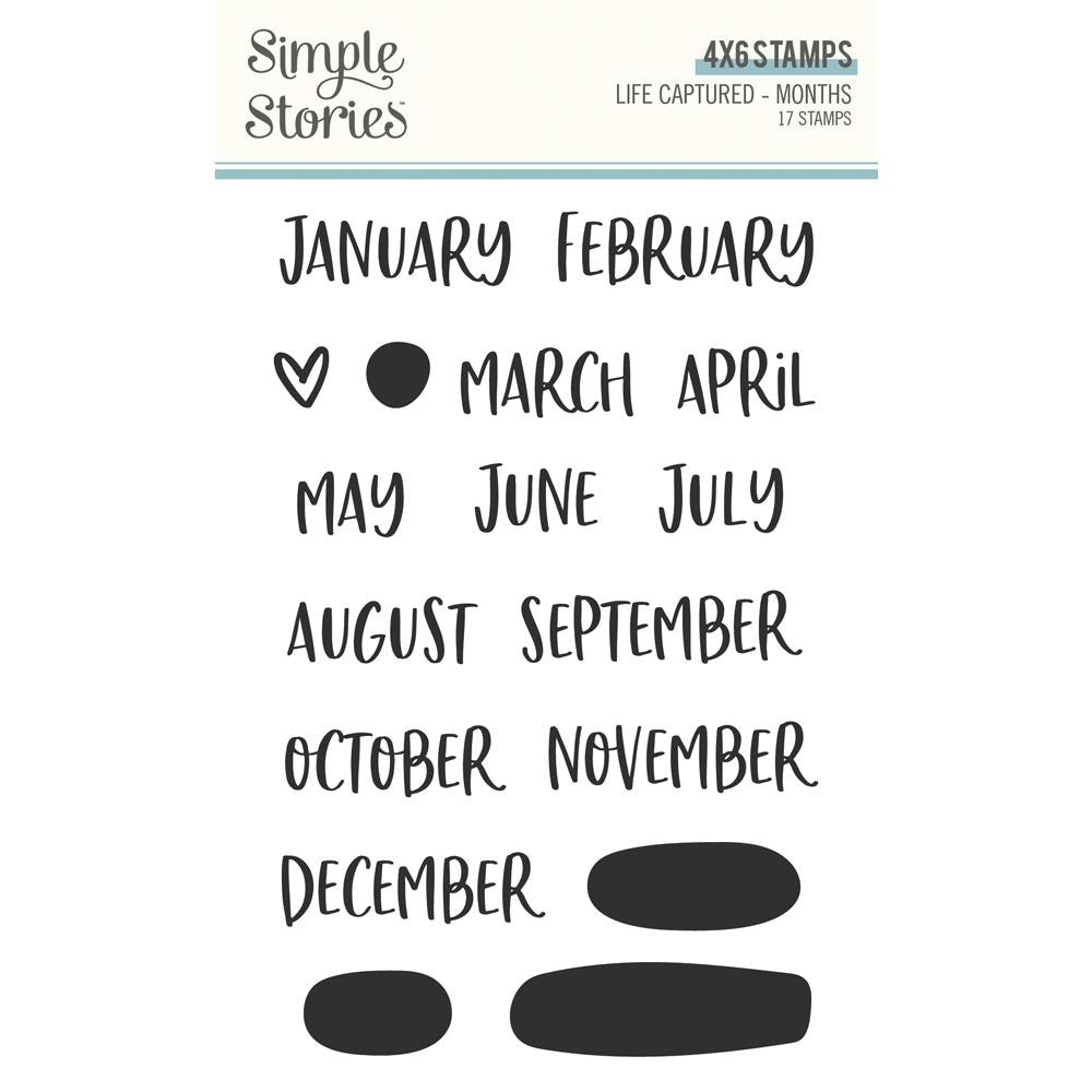 Life Captured - Months stamps