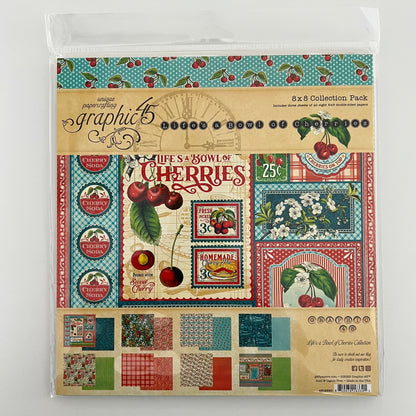 Life’s A Bowl of Cherries - Graphic 45 Paper Pad 8"X8" 24/Pkg